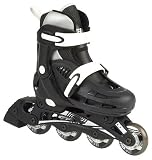 SFR Cyclone Black/White Kids Adjustable Inline Skate - Size UK 3 - UK 6