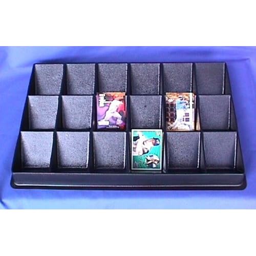thumbnail image 2 of Lot Of 10 BCW Cardboard Trading Card Sorting Trays – 10-Slot Sort Boxes For Baseball Cards 2 of 5