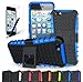 CINEYO(TM) Apple iPhone SE Case/iPhone 5/5S Case Heavy Duty Rugged Dual Layer Case with Kickstand (Apple iPhone SE Case/iPhone 5/5S Black) (Blue)
