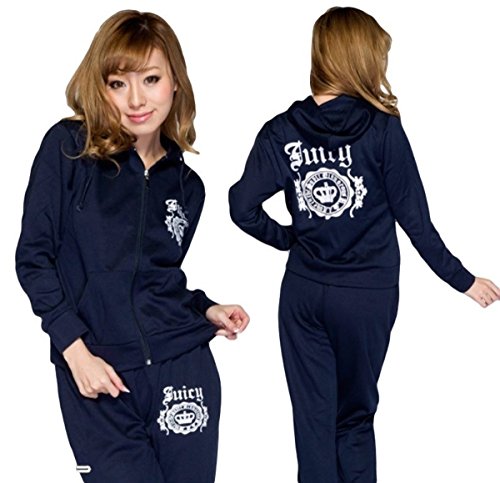 クラウン ロゴ付き スエット ウェアー 上下セット トレーニング パジャマ 部屋着に最適 【大きいサイズあり】