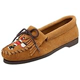 IMAGE OF Minnetonka Women's 177 Thunderbird Moccasin,Tan,7 M US