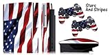 Protective skins for FAT Playstation 3 System Console, PS3 Controller skin included - STARS N STRIPE