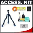 Joby GP1 Gorillapod Flexible Tripod (Blue) + Cameta Accessory Kit for Digital Point and Shoot Cameras