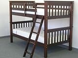 Bunk Bed Twin over Twin Mission style in Cappuccino