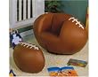 KID'S FOOTBALL SWIVEL CHAIR AND OTTOMAN