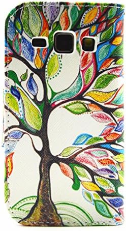 imagexia - For Galaxy J1 SM-J100F Case - [WALELT CASE] With Card Slot Style Fresh Tree Premium PU Leather [Stand View] Flip Skin Cover For Samsung Galaxy J1 SM-J100F 4G