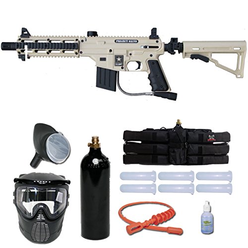 Tippmann US Army Project Salvo Paintball Gun Player Package - Tan