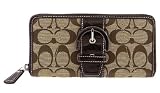 COACH [コーチ]【箱なし】MODEL NO.f45575-sva9x 長財布 カーキ×ダークブラウン[並行輸入品] COACH 中古