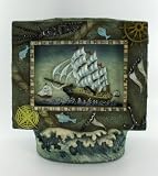 Sailing Stormy Seas Waterfall Water Wall Statue Art
