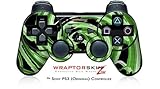 Sony PS3 Controller Skin Alecias Swirl 02 Green