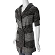 Currants Short Sleeve Hooded Wrap Sweater