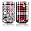 Red Plaid Design Protective Skin Decal Sticker for Blackberry Curve 8300/ 8310/ 8320 Cell Phones