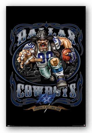 Costacos Sports Posters NFL Poster RP 4740 Running Back # Dallas Cowboys