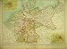1898 MAP GERMAN EMPIRE HAMBURG BERLIN BARTHOLOMEW
