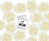 100 Pack Orthodontic Elastics 1/8" (3.2mm), Rubber Bands Great for Dog Grooming Top Knots, Bows, Braids, Tooth gaps, and Dreadlocks