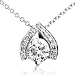1/2ctw Round Brilliant Diamond Necklace (HI/I1-I2) in 14k White Gold