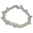Womens Silver Jewelry Ankle Bracelet Pairs 10.50 inches (sanklt042)
