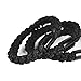 HBY Large Hair Ties, Ponytail Holders, Gentle Hold Soft & Stretch Hair Band for Heavy Curly Thick Hair, No Damage No Crease Headbands for Woman Girls Lady,Black, 10pcs