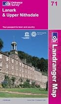 Lanark and Upper Nithsdale (Landranger Maps) (OS Landranger Map)