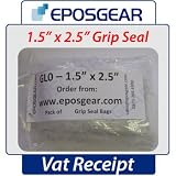 Pack of 100 1.5 x 2.5 Mini Clear Grip Seal Self Seal