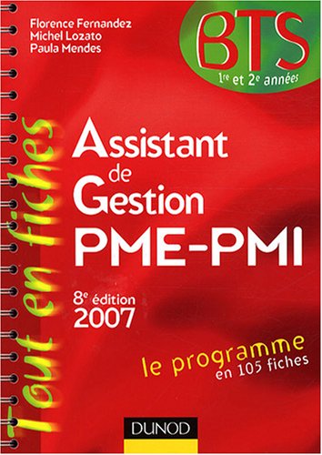 Assistant de Gestion PME-PMI BTS 1e et 2e années