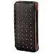 Electronics : Hama High-Quality Leather Wallet Case for iPod Nano 4G - Black/Orange