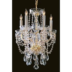 Swarovski Spectra Crystal Chandelier Ii, 20Hx14W, POLISHED BRASS by Home Decorators Collection