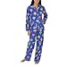 Nick & Nora® Women's Atomic Ornaments PJ Set - Blue XXXL