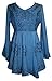 02 B Agan Traders Medieval Embroidered Flair Tunic Top Blouse