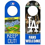 MLB Los Angeles Dodgers Wood Door Hanger