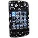 Amzer Stars Snap On Crystal Hard Case for BlackBerry Storm 9530, 9500 (Black) thumb