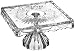 Godinger Freedom Footed Cake Plate