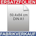 Ersatzfolie 59,4x84 cm DIN A1 f�r Klapprahmen und Aufsteller