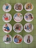 Set of 12 Peter Rabbit Ceramic Drawer Cabinet Knobs Pulls