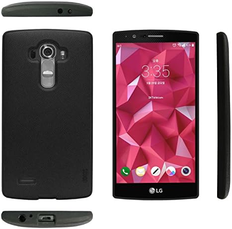 LG G4 Case, Scudo [Vivid Shield Saffiano] LG G4 Case Compatible with Leather, LG G4 Case Drop Protection, LG G4 Case Slim [2mm] TPU Cover, LG G4 Case Black