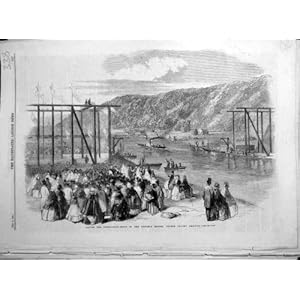 【クリックで詳細表示】1859 のビクトリア橋 Severn の谷の鉄道の構造
