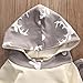Baby Boy Girl 2pcs Christmas Suit Hooded Deer Print Long Sleeve Top+Long Pants (12-18months, Beige)