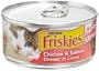 Friskies Cat Food Savory Shreds Chicken & Salmon Dinner in Gravy, 5.5-Ounce Cans (Pack of 24)