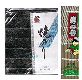 Seaweed Nori for Sushi Making - 50 Full Size Sheets + 1 Sushi Mat