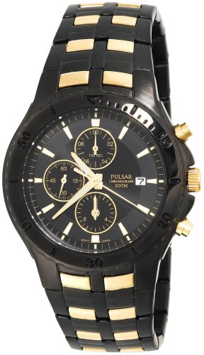 Pulsar Men’s PF8223 Chronograph Black Ion Finish Watch