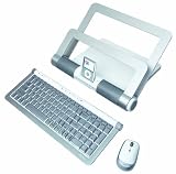 Lifeworks Technology iHome iStand Media Center Bundle with Wireless Keyboard and Wireless Laser Mouse (White)
