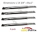 Hongso 14 3/8 Inch Burner Tubes Replacement Part for Charbroil 463420507 463420508 463420509 463420511 463440109 463441312 463441514 463461613 Stainless Steel Gas Grill, G431-0300-W2, 4-Pack SBE491
