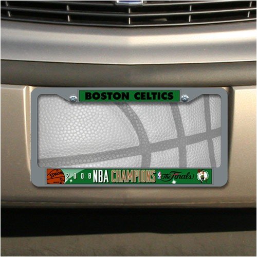 Boston Celtics 2008 NBA Champions Chrome License Plate Frame