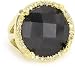 Beyond Rings "Enchanted" Black Round Cats Eye Adjustable Ring Beyond Rings "Enchanted" Black Round Cats Eye Adjustable Ring