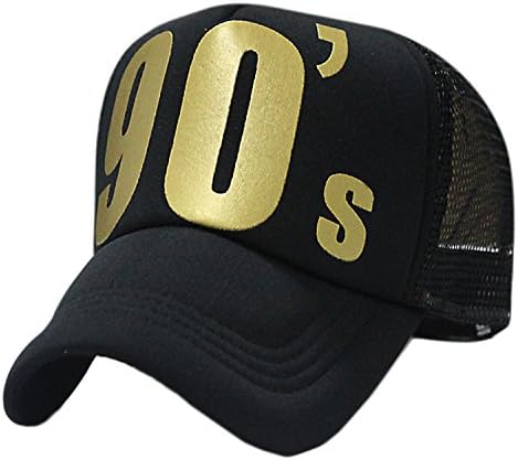 Bayto Unisex Fashion Net Street Hats Hip-hop Bboy Baseball Truck Cap 80s 90s DT049-golden-1