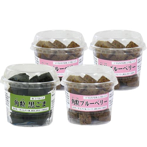 【角粒黒ごま・カップ入り5g×20粒×１カップ＋角粒ブルーベリー・カップ入り5ｇ×20粒×3個】
