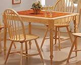 Terracotta Classic Farm Tiled Top Dining Table (Local delivery only)