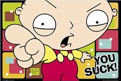Family Guy - TV Show Poster (You Suck!) (Size: 36" x 24")