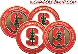 (4) Stanford Cardinal Golf Ball Markers