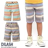 (ディラッシュ)DILASH 初夏'15 多色ボーダーハーフパンツ 80 レッド
